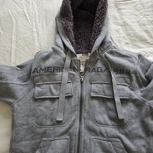 American Rag Gray Hooded Jacket